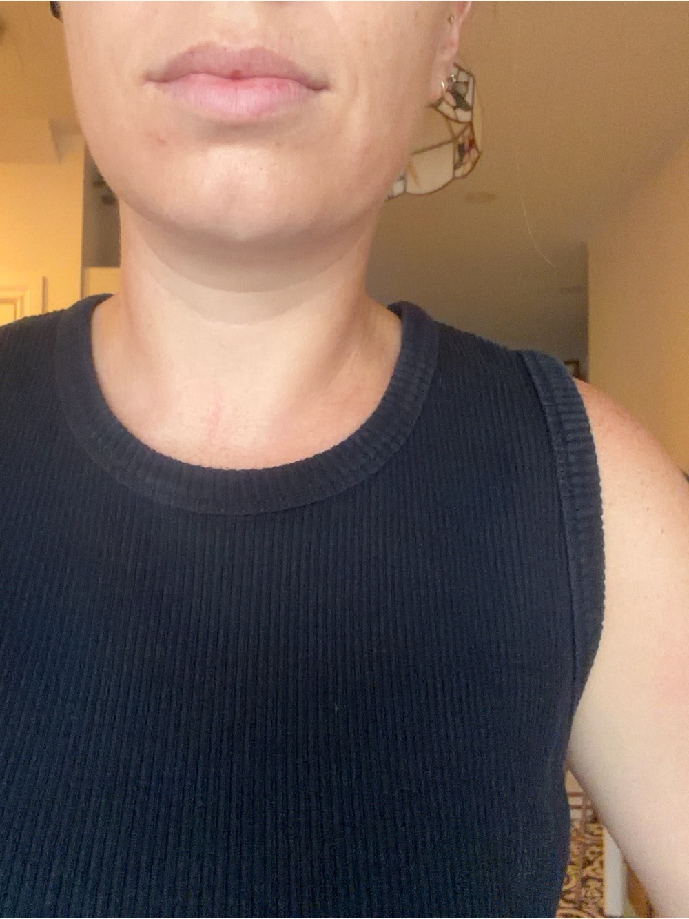 Y2K Point Zero navy Ribbed Tank Top - Picture 10 of 11